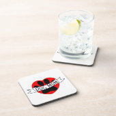 ドッグマムポーアンド赤いハートスケッチ コースター (右側)