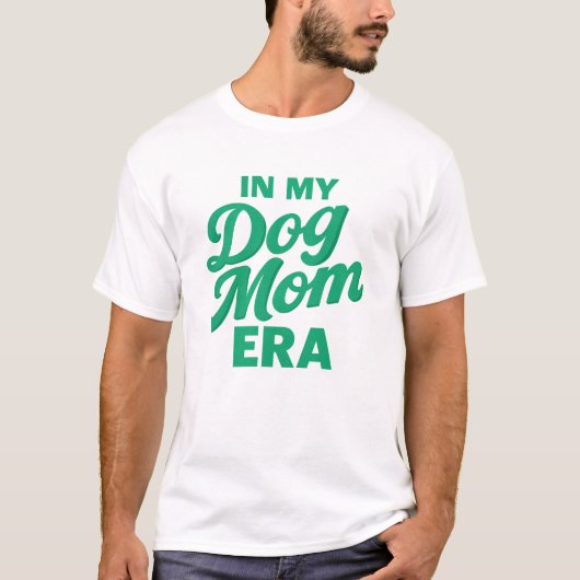 ドッグマム時代の私 トレンドのペット好き Tシャツ (正面)