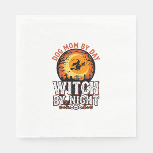 ドッグマム・ウィッチ・バイ・ナイト・ヴィンテージ・ハロウィンTシャツ_1 スタンダードランチョンナプキン