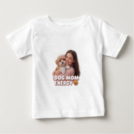 ドッグマム エナジー - かわいい犬ママデザイン ベビーTシャツ