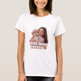 ドッグマム エナジー - かわいい犬ママデザイン Tシャツ