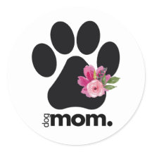 ドッグマム クラシック ラウンド ステッカー