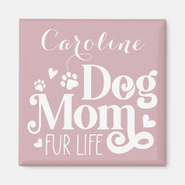 ドッグマモーファーライフホワイトスクリプト赤面ピンクカスタム マグネット