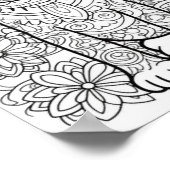 ドッグマンダラアダルトカラーリング ポスター (角)