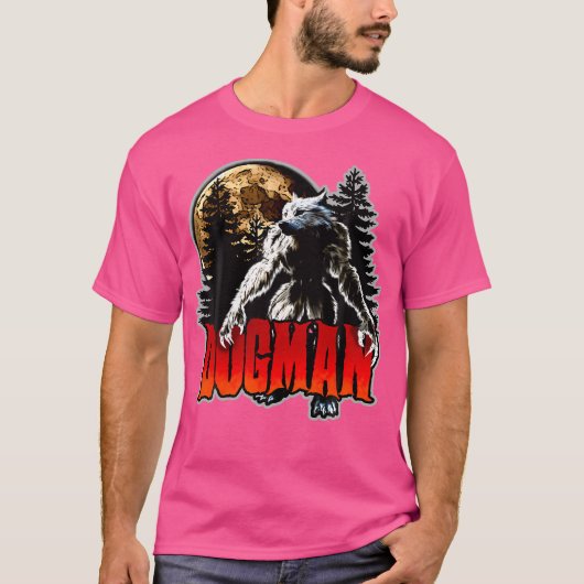 ドッグマン・アメリカ人狼の怪獣クリプティッド Tシャツ (正面)