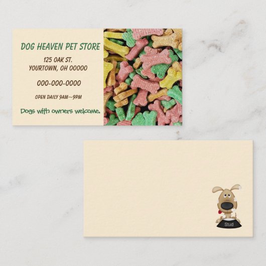 ドッグミルク骨収集 名刺 (正面/裏面)
