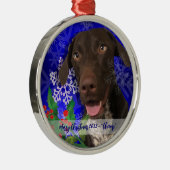 ドッグメタルオーナメントワイマイナークリスマスオーナメント メタルオーナメント (右)