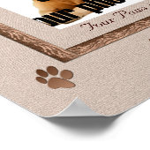 ドッグメモリアルプリント – ブラウントーン ポスター (角)