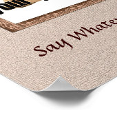 ドッグメモリアルプリント – ブラウントーン ポスター (角)