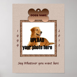 ドッグメモリアルプリント – ブラウントーン ポスター