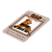 ドッグメモリアル – ペットメモリアルブラウントーン マグネット (左側)