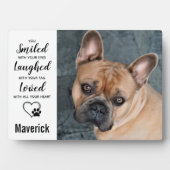 ドッグメモリアル – ペットロス犬の写真悔やみや弔慰記念 フォトプラーク (正面)