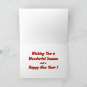 ドッグメリークリスマスカード シーズンカード (内部)