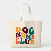 ドッグモムズクラブサミナリーレトロスタイルグルーヴィ ラージトートバッグ (正面)