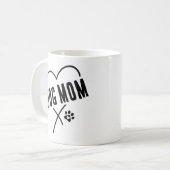 ドッグモムハート母の日 コーヒーマグカップ (正面左)
