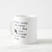 ドッグユーモア引用文 – コルギ コーヒーマグカップ (正面左)