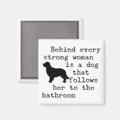 ドッグユーモア引用文 – ゴールデンレトリバー マグネット (正面/裏面)