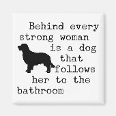 ドッグユーモア引用文 – ゴールデンレトリバー マグネット (正面)