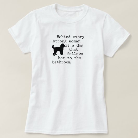 ドッグユーモア引用文 – ラブラドール Tシャツ (デザイン正面)
