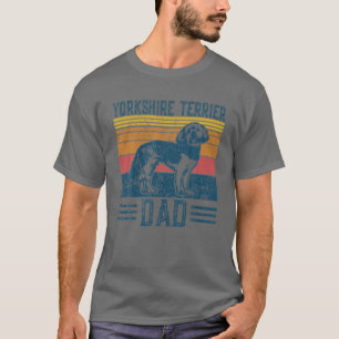 ドッグヨークシャーテリアパパヴィンテージヨークシャーテリアパパ Tシャツ