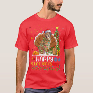 ドッグラバーおもしろいハッピーブリタニースパニエル犬ドッグハローティ Tシャツ