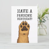 ドッグラバーの誕生日カード – 素敵な誕生日をお過ごしください 招待状 (スタンド正面)