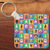 ドッグラバーキーチェーン キーホルダー (正面)