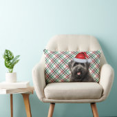 ドッグラバークリスマスブービエドッグ&ホリデープライド ランバークッション (椅子)