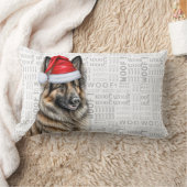 ドッグラバークリスマスベルギーテルヴューレンホリデイ ランバークッション (ブランケット)