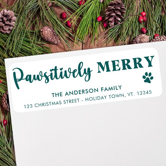 ドッグラバークリスマスホリデーカワイイ差出人住所 ラベル
