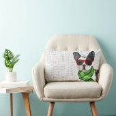 ドッグラバークリスマスボストンテリア ランバークッション (椅子)