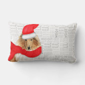 ドッグラバークリスマスラフCollie Holiday ランバークッション (裏面)