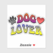 ドッグラバーグルーヴィーヴィンテージフォント シール (シート)