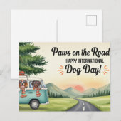 ドッグラバーゴールデンレトリバードッグダディ ポストカード (正面/裏面)