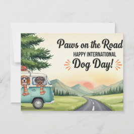 ドッグラバーゴールデンレトリバードッグダディ ポストカード