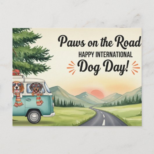 ドッグラバーゴールデンレトリバードッグダディ ポストカード (正面)