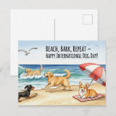 ドッグラバーゴールデンレトリバードッグ ポストカード (正面/裏面)