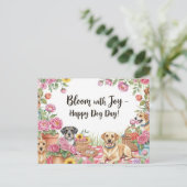 ドッグラバーゴールデンレトリバー ポストカード (スタンド正面)