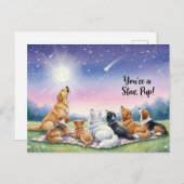 ドッグラバーゴールデンレトリバー ポストカード (正面/裏面)