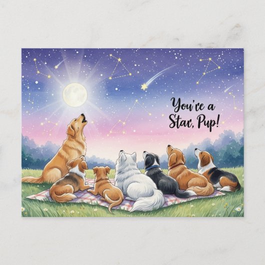 ドッグラバーゴールデンレトリバー ポストカード (正面)