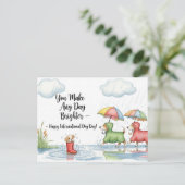 ドッグラバーゴールデンレトリバー ポストカード (スタンド正面)