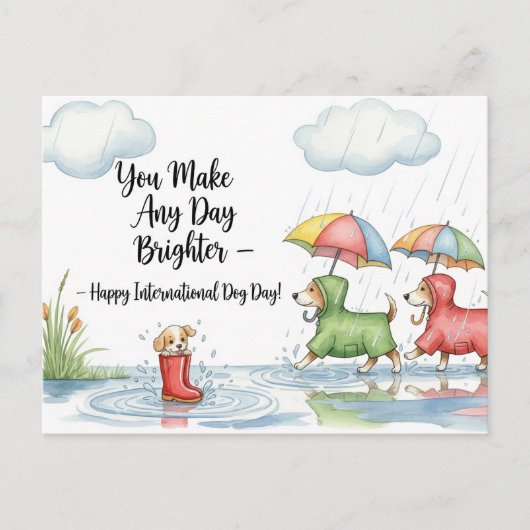 ドッグラバーゴールデンレトリバー ポストカード (正面)