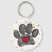 ドッグラバースケッチウォーター絵を描カラー(ばちゃばちゃ)跳ねる キーホルダー (正面)