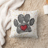 ドッグラバースケッチウォーター絵を描カラー(ばちゃばちゃ)跳ねる クッション (ブランケット)