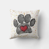 ドッグラバースケッチウォーター絵を描カラー(ばちゃばちゃ)跳ねる クッション (裏面)