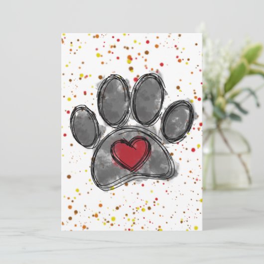 ドッグラバースケッチウォーター絵を描カラー(ばちゃばちゃ)跳ねる 招待状 (スタンド正面)