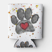 ドッグラバースケッチウォーター絵を描カラー（ばちゃばちゃ）跳ねる 缶クーラー (正面)