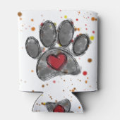 ドッグラバースケッチウォーター絵を描カラー(ばちゃばちゃ)跳ねる 缶クーラー (裏面)