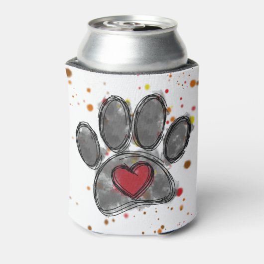 ドッグラバースケッチウォーター絵を描カラー(ばちゃばちゃ)跳ねる 缶クーラー (缶裏面)