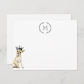 ドッグラバーチワワパーソナライズされたワ王室の ノートカード (正面/裏面)